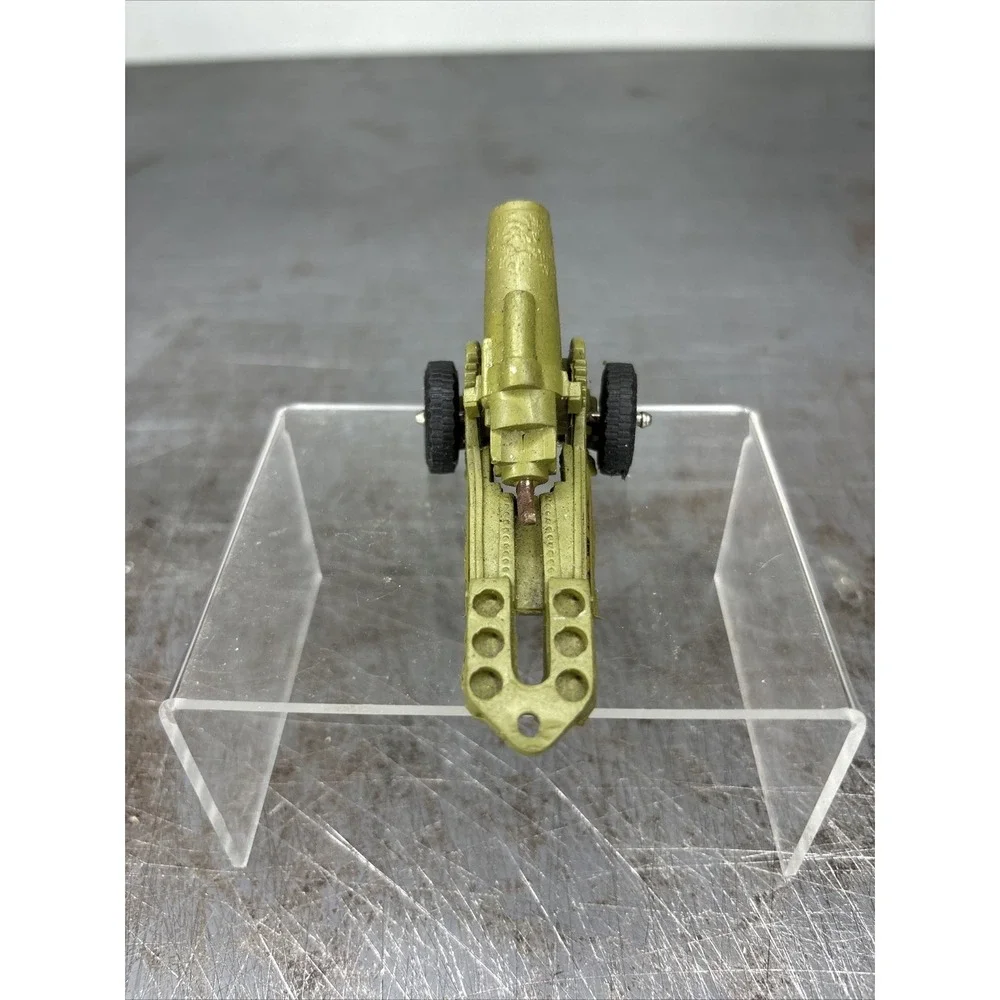 Vintage Toy‎ Soldier IDEAL Rubber Army Field Cannon Gun Weapon Playset Accessory